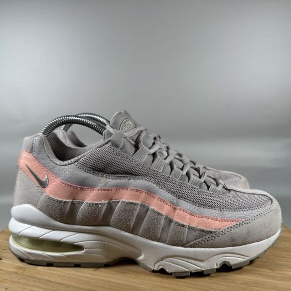 Nike Air Max 95 GS Womens 8.5 (Youth 7) 310830-011 Running Shoes Pink Grey - Picture 1 of 8